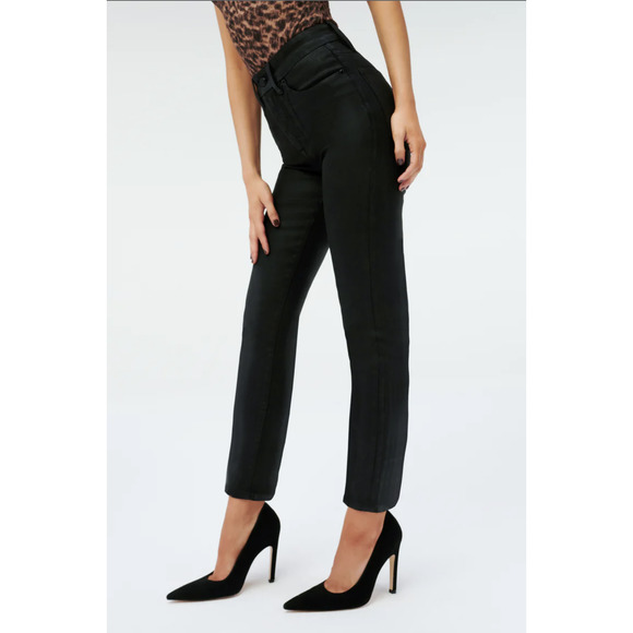 NWT Good American Good Legs - Black Coated - Picture 2 of 10